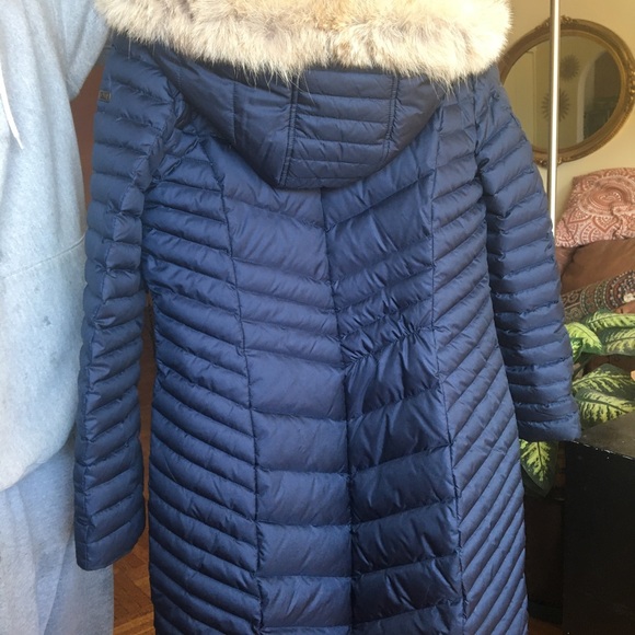 **SOLD**EUC Andrew Marc Blue Winter Coat Women’s Size Large - Picture 6 of 8